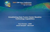 Establishing Data Fusion Center Baseline Technology ... · mission-critical technology architecture for fusion centers that enhances ... Begin with an Envisioning Session What are