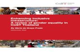 Enhancing inclusive infrastructure: A review of gender equality in CoST Thailandinfrastructuretransparency.org/wp-content/uploads/2020/09/Enhancing... · Enhancing inclusive infrastructure: