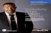 Productivity, Simply Enabled with XCM...source” of the status for every assignment, task and deadline supports greater accountability. ... your office and a high-level overview in