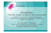 NOT FOR DISTRIBUTION Knowledge -New Wealth of Nations & … · 2008. 12. 12. · Knowledge: The New Wealth of Nations and Communities 4th Executive Forum on Natural Resources Management