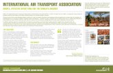 INTERNATIONAL AIR TRANSPORT ASSOCIATION · IATA, The International Air Transport Association represents some 250 airlines, or 84% of total civil air traffic. It supports many areas