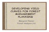 DEVELOPING YIELD CURVES FOR FOREST MANAGEMENT …€¦ · Context • Creation of the Forestry Research Partnership in 1999 • Forest management planning yield curves were developed
