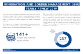 YEARLY REVIEW 2019 · YEARLY REVIEW 2019 During 2019, IOM’s Immigration and Border Management (IBM) Division continued to support Member States in improving the policy, legislation,