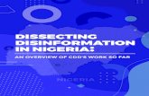 Analytica. · 2020. 9. 25. · as journalism, civil society, politics, business and tech with the aim of starting a national dialogue of disinformation in Nigeria. Officials from