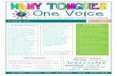 MANY TONGUES One Voice · Amanda Cannon Middle and High SIOP Coach and EL Facilitator Phone: 336.748.4000 (ex. 51511) Email: alcannon@wsfcs.k12.nc.us Diana Castaño Bilingual Programs