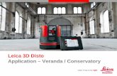 Leica 3D Disto Application – Veranda / Conservatory€¦ · veranda refers to, for example right and left corner of the house. Then follow the assistant for point projection. You