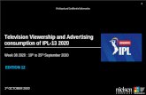 Television Viewership and Advertising consumption of IPL-13 …bestmediainfo.in/mailer/nl/nl/BARC-Nielsen-IPL-2020...Week 38 2020 : 19 thto 25 September 2020 1st OCTOBER 2020 Television