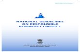NatioNal GuideliNes oN respoNsible busiNess coNduct...The Gandhian philosophy of trusteeship captures the business responsibility towards society. ... Responsible Business Conduct