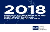 2018 · 2018. 7. 5. · 2 Property Council New Zealand Rider Levett Bucknall Property Industry Awards 2018 Bringing imagination to life In 2018 Property Council New Zealand again