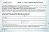 “10 MILLION STORIES” SWEEPSTAKES GIVEAWAY · “10 MILLION STORIES” SWEEPSTAKES GIVEAWAY To enter without purchase: Print out this template, hand-print the required information