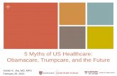 Myths of US Healthcare: Past, Present, and Future · 5 Myths of US Healthcare: Obamacare, Trumpcare, and the Future Ashish K. Jha, MD, MPH February 28, 2020 + Agenda