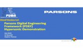 Parsons Digital Engineering Framework (PDEF) Hypersonic ......• PDEF is a model‐based, simulation‐driven framework supporting Model‐Based Systems Engineering and the analysis
