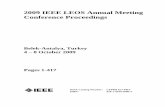 2009 IEEE LEOS Annual Meeting Conference Proceedingstoc.proceedings.com/06716webtoc.pdf · 2012. 5. 21. · Belek-Antalya, Turkey 4 – 8 October 2009 IEEE Catalog Number: ISBN: CFP09LEO-PRT