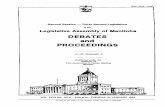 DEBATES and PROCEEDINGS · ISSN 0542-5492 Second Session -Thirty-Second legislature the Legislative Assembly of Manitoba DEBATES and PROCEEDINGS 31-32 Elizabeth II Published under