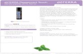 healthyoilsglobal.com.auhealthyoilsglobal.com.au/wp-content/uploads/2017/05/... · 2017. 5. 23. · Peppermint Touch Mentha piperita 10 ml- Roll-On PRODUCT INFORMATION PAGE PRODUCT