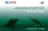B20-G20 PartnershiP for Growth and joBs · We propose these draft recommendations for the G20’s consideration in the mid-term of the summit preparation process, with a hope that
