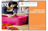 Alabama Early Learning Guidelines Training AssessmentAlabama Early Learning Guidelines Training Assessment Prepared for: ... maintain all responses in one location. As part of Phase
