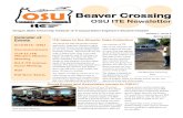 Beaver Crossing - Oregon State ITE · Oregon State University Institute of Transportation Engineers Student Chapter Spring 2015 Volume 1, Issue 4 Beaver Crossing OSU ITE Newsletter