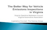 Virginia Gasoline Marketers Council Virginia Automotive ...dls.virginia.gov/commission/Materials/emissions_inspections.pdfCertified inspectors and certified repair technicians are