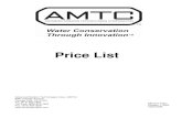 Price List - AMTCAdvanced Modern Technologies Corp. (AMTC) 19800 Nordhoff Place Chatsworth, CA 91311 Tel: (818) 883-2682 Toll Free: (800) 874-7822 Fax: (818) 883-2620