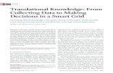 INVITED PAPER TranslationalKnowledge:From ...INVITED PAPER TranslationalKnowledge:From CollectingDatatoMaking DecisionsinaSmartGrid Converting data to knowledge is the main concern
