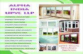 ALPHA INDIA uPVC LLPalphaindiaupvc.com/img/UPVC-Doors.pdf · We are one of the leading Manufacturers of quality uPVC Window & Doors. We use Latest Technology in our production process.
