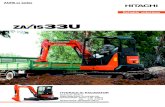 HYDRAULIC EXCAVATOR...ZAXIS-5A series HYDRAULIC EXCAVATOR Model Code : ZX33U-5A Engine Rated Power : 21.2 kW (28.4 HP) Operating Weight : Canopy 3 130 - 3 540 kg Cab 3 310 - …