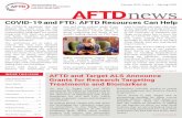 COVID-19 and FTD: AFTD Resources Can Help · On December 6, AFTD moved to a new office in King of Prussia, PA, to better position its staff to support all affected by FTD. The new