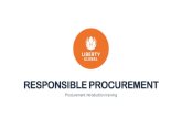 RESPONSIBLE PROCUREMENT€¦ · EcoVadis Assessment tool for suppliers Legal requirement: The MSA requires us to report annually on how we are ensuring there is no modern slavery