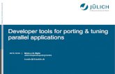 JLESC@GSI: Developer tools for porting & tuning parallel ... · e.g., JUQUEEN: Nekbone 28,672 MPI x 64 OMP = 1.8 M threads 2015-12-04 | Developer tools for porting & tuning parallel