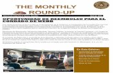 THE MONTHLY ROUND UP - Webb County, Texaswebbcounty.com/CountyJudge/Newsletters/04-15SPANISH.pdf1.) Plan de Trabajo para el Administrador de Elecciones: El pasado 26 de Marzo, la Comisión
