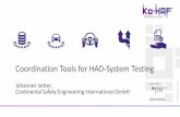 Coordination Tools for HAD-System Testing - Ko-HAF · presentation itself are protected by intellectual property rights. They were created by the project consortium Ko-HAF and/or