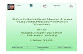 Study on the Survivability and Adaptation of Humans to Long … · 2006. 7. 18. · Study on the Survivability and Adaptation of Humans to Long-Duration Interplanetary and Planetary