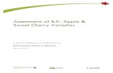 Assessment of B.C. Apple & Sweet Cherry Varieties · multiple agricultural products. It became clear that the New Zealand pipfruit (apple and pear) industry alone could no longer