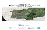 Melbourne Urban Vegetation Cover 2018 Eastern Region...1.Analysis based on the 2018 data capture (limited to features where data coverage is greater then 90%), combining both urban
