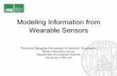 Modeling Information from Wearable Sensors - mmi.ifi.lmu.de€¦ · – Presentation of a Medget and Related data – Presentation of all Available Medgets – Preferred Interaction