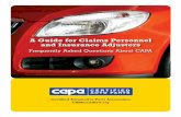 AGuideforClaimsPersonnel andInsuranceAdjusters - CAPA · Please complete a l information and send to CAPA Quality Complaint Program: Phone: (800) 505.CAPA (2272) Fax: (202) 737.2214