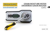 GRAIN MOISTURE METER DRAMIŃSKI GRAIN MASTER … · The GMS is ready for operation if a battery in the bat - tery compartment is properly inserted (pay attention to polarity). Switch
