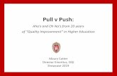 Pull v Push · PULL V. PUSH “In the martial arts, the most effective way to move people is to: first make contact with them, then join with their direction of movement; and finally,