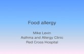 Food allergy · Allergen avoidance •Most important •Most deaths occur in known allergy, with accidental ingestion in comercially prepared food •Most reactions at home, 20 %
