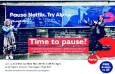 Time to pause? · Join us 3rd Oct to 28th Nov 2019, 7.30-9.15pm at St Mark’s Church, Harrogate, HG2 8AY FREE & open to all! Alpha is a place of non-judgemental and friendship where