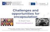 Challenges and opportunities for encapsulation and... · Dr. Brijesh Tiwari brijesh.tiwari@teagasc.ie . New trends in encapsulation Smaller molecules Higher production rates/ Scale-up