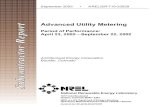Advanced Utility Metering · Prepared under Subcontract No. KADC-0-30423-06 National Renewable Energy Laboratory 1617 Cole Boulevard Golden, Colorado 80401-3393 NREL is a U.S. Department