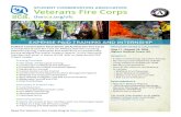 STUDENT CONSERVATION ASSOCIATION Veterans Fire Corps...Student Conservation Association (SCA) Veterans Fire Corps is comprised of post-9/11-era US Military Veterans receiving essential