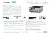 AESP STOCK POT RANGES Front - ACityDiscountthe Asber AESP Stock Ranges are built for durability and safety , ensuring fast cooking for any busy kitchen. In addition to its all-stainless
