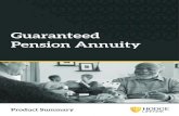 Guaranteed Pension Annuity - Hodge Bank€¦ · Guaranteed Pension Annuity Doing the right thing is what we aim to do in all areas of our business - it guides our decisions. Open