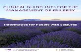 CLINICAL GUIDELINES FOR THEontarioepilepsyguidelines.ca/wp-content/uploads/... · DIET THERAPY The ketogenic diet is a high-fat, low-carbohydrate diet that can eﬀectively treat