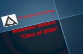 Welcome Sailors! “Class of 2026” · Education: High School Diploma- Kodiak, Alaska BA in Psychology- Lewis and Clark College MA in School Counseling- Lewis and Clark College Career: