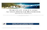 TORT LAW AND CLAIMS ACTION OFFICER HANDBOOKClaims and Tort Litigation Division Air Force Legal Operations Agency. TORT LAW AND CLAIMS. ACTION OFFICER HANDBOOK. DOMESTIC EDITION. JACC