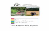 Duke of Edinburgh : An invitationIn 2016 the Eyot DofE Group plans to offer the Bronze, Silver and Gold Award programmes. Sections of the awards are as follows. More details can be